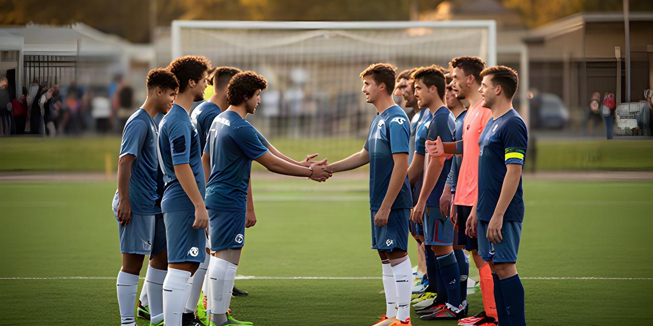 Dos equipos amateurs saludándose antes de un partido de Liga Local 2025 bajo la luz de la tarde